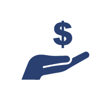 icon illustrating the concept of cost to individuals